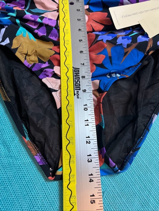 Gottex Women’s Shirred High Waist Bottom Tommy Control Bikini Sz 10 New #F - Picture 13 of 14